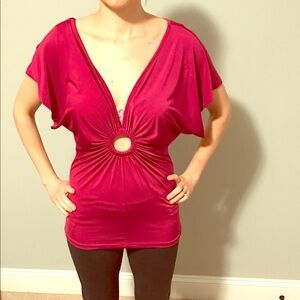 Dark Rose Pink Arden B Top